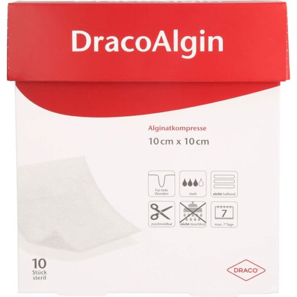 DRACOALGIN 10x10 cm Alginatkompresse 10 St.