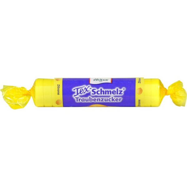 SOLDAN Tex Schmelz Traubenzucker Zitrone Rolle 33 g