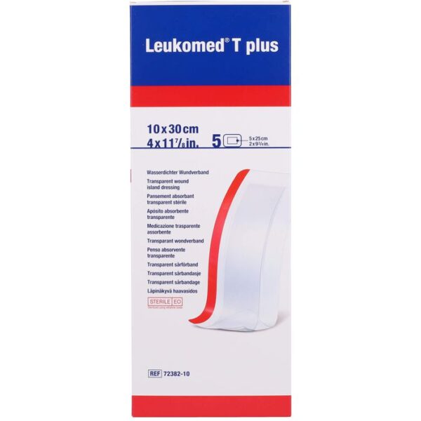 LEUKOMED transp.plus sterile Pflaster 10x30 cm 5 St.