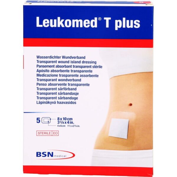 LEUKOMED transp.plus sterile Pflaster 8x10 cm 5 St.