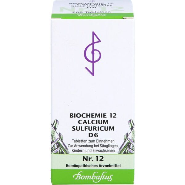 BIOCHEMIE 12 Calcium sulfuricum D 6 Tabletten 200 St.