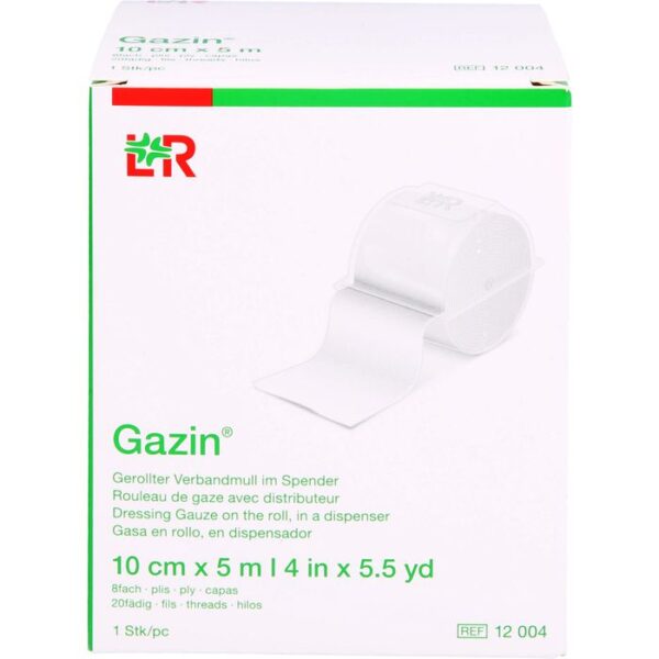 GAZIN Verbandmull 10 cmx5 m 8fach 1 St.