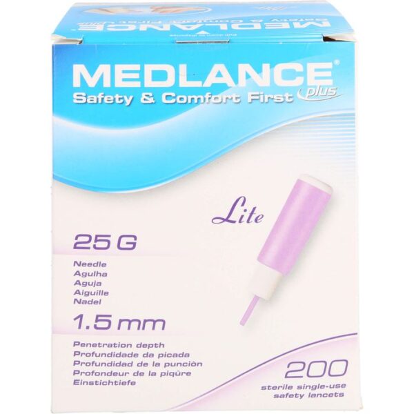 MEDLANCE plus Lite Sicherheitslanzetten 25 G 200 St.