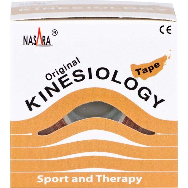 NASARA Kinesiotape 5 cmx5 m beige 1 St.