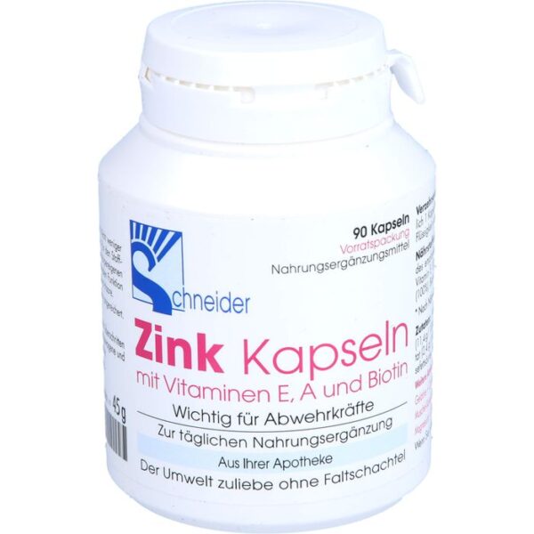 ZINK KAPSELN mit Vitamin E.A.Biotin 90 St.