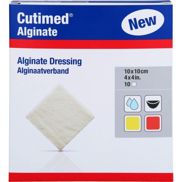 CUTIMED Alginate Alginatkompressen 10x10 cm 10 St.