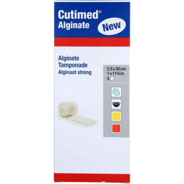 CUTIMED Alginate Alginattamponade 2,5x30 cm 5 St.