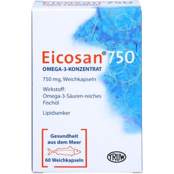 EICOSAN 750 Omega-3 Konzentrat Weichkapseln 60 St.