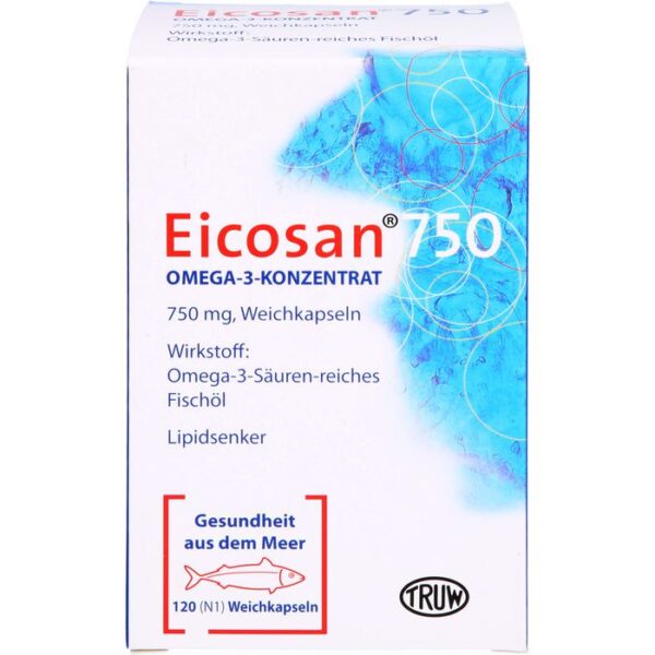 EICOSAN 750 Omega-3 Konzentrat Weichkapseln 120 St.