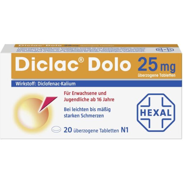 DICLAC Dolo 25 mg überzogene Tabletten 20 St.