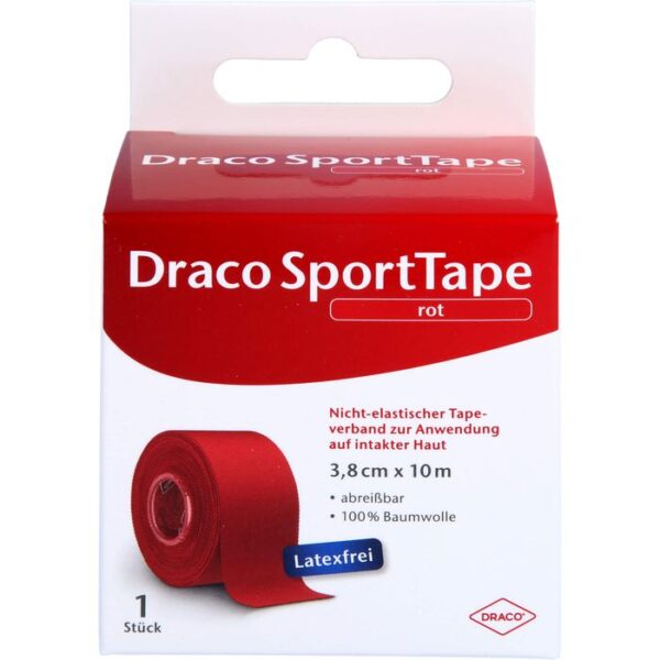 DRACO TAPEVERBAND 3,8 cmx10 m rot 1 St.