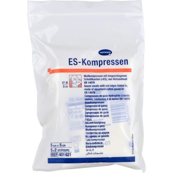 ES-KOMPRESSEN steril 5x5 cm 8fach 10 St.