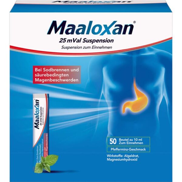 MAALOXAN 25 mVal Suspension 500 ml