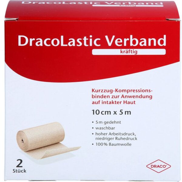 DRACOLASTIC Verband kräftig 10 cm Doppelpackung 2 St.