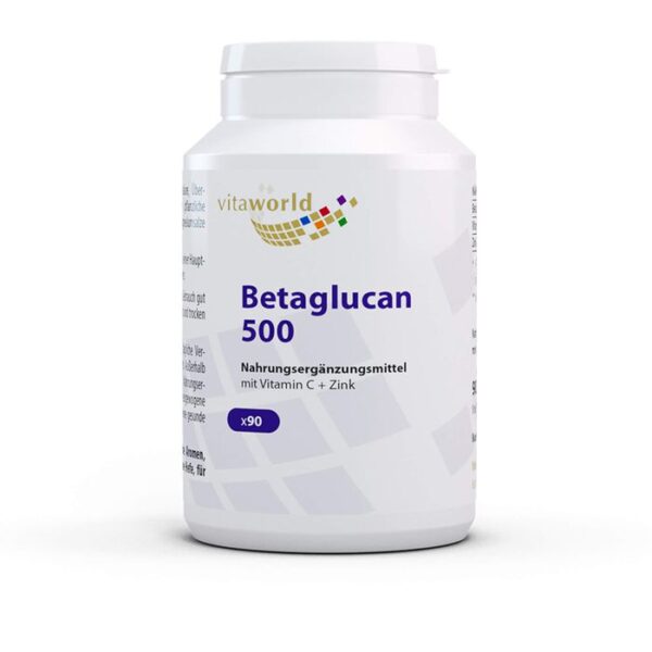 BETA-GLUCAN 500+Vitamin C+Zink Kapseln 90 St.