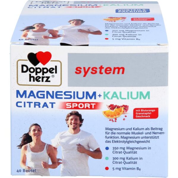 DOPPELHERZ Magnesium+Kalium Citrat system Granulat 40 St.