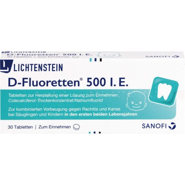 D FLUORETTEN 500 Tabletten 30 St.