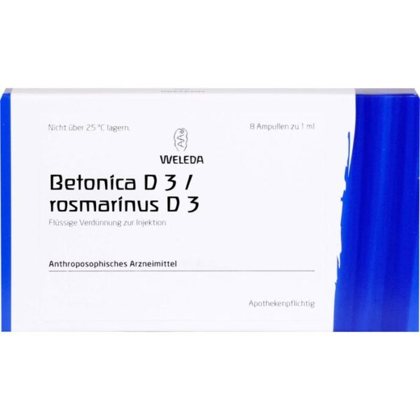 BETONICA D 3/Rosmarinus D 3 Ampullen 8 ml