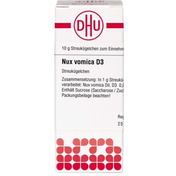 NUX VOMICA D 3 Globuli 10 g