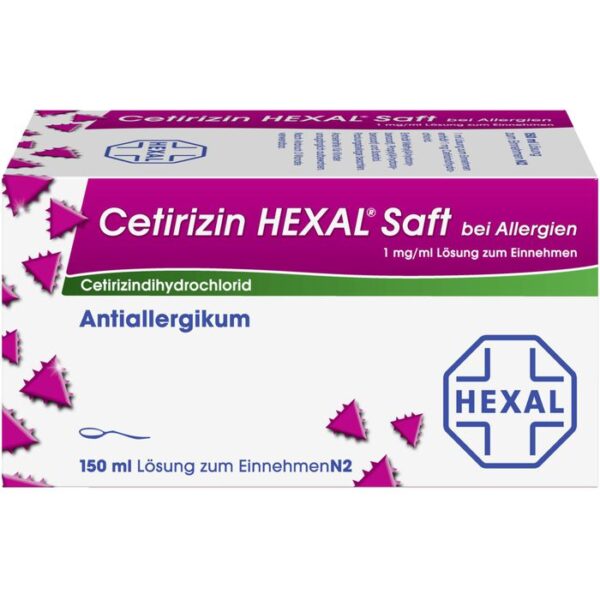 CETIRIZIN HEXAL Saft bei Allergien 150 ml