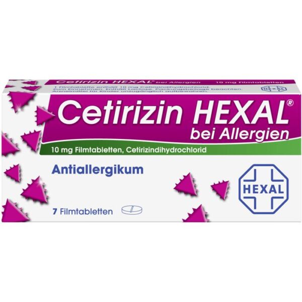 CETIRIZIN HEXAL Filmtabletten bei Allergien 7 St.