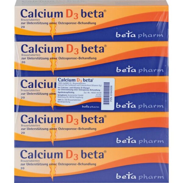 CALCIUM D3 beta Brausetabletten 100 St.