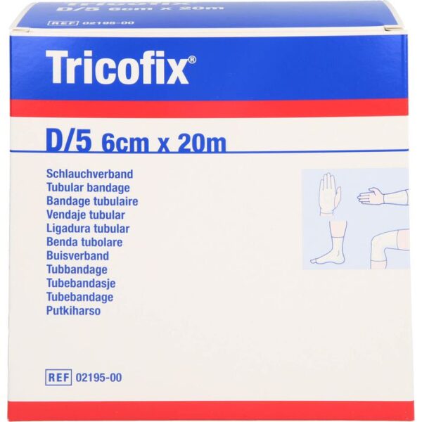 TRICOFIX Schlauchverband Gr.D 6 cmx20 m 1 St.