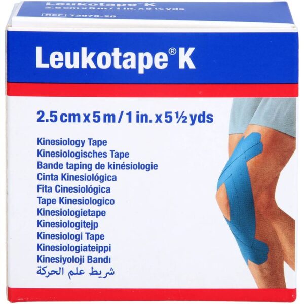 LEUKOTAPE K 2,5 cm blau 1 St.