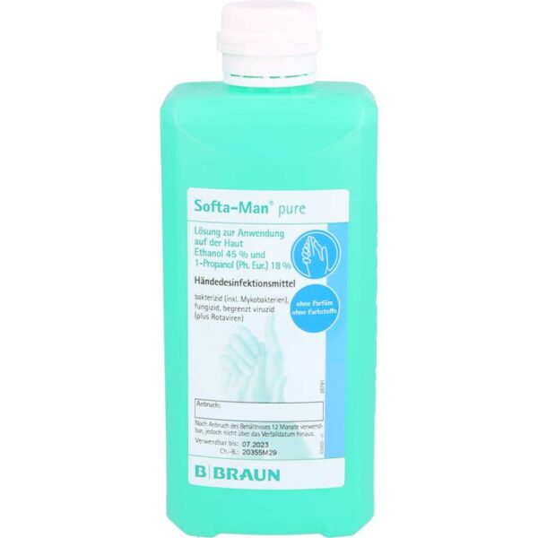 SOFTA MAN pure Händedesinfektionsmittel 500 ml