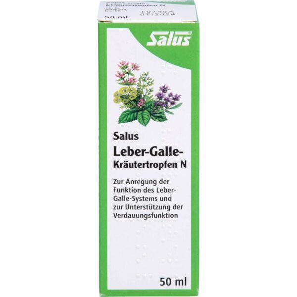 LEBER GALLE Kräutertropfen N Salus 50 ml