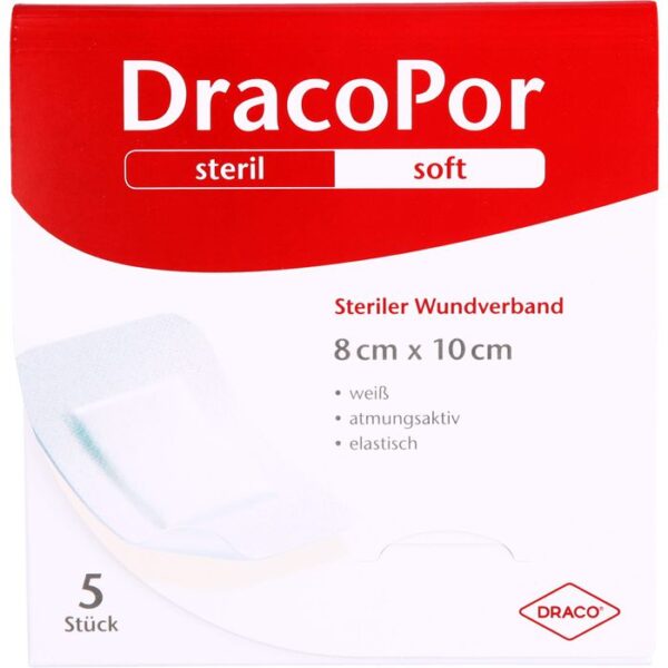 DRACOPOR Wundverband 8x10 cm steril 5 St.