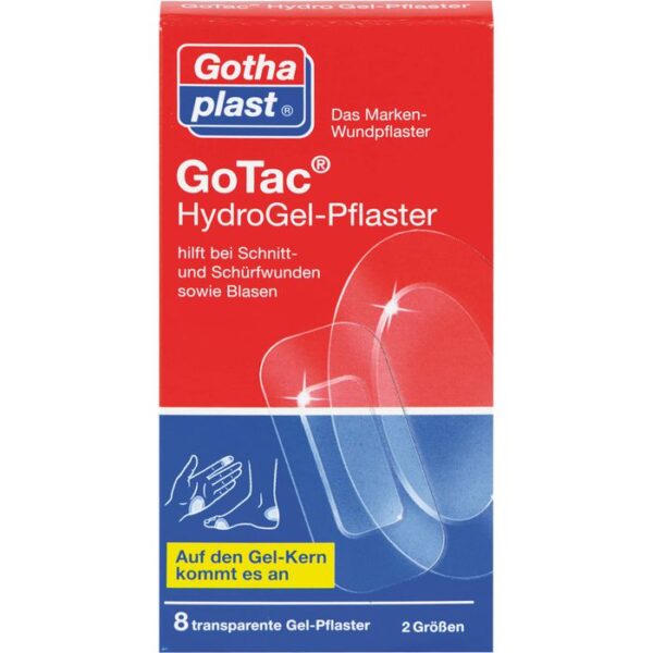 GOTAC HydroGel-Pflaster 2 Größen 8 St.