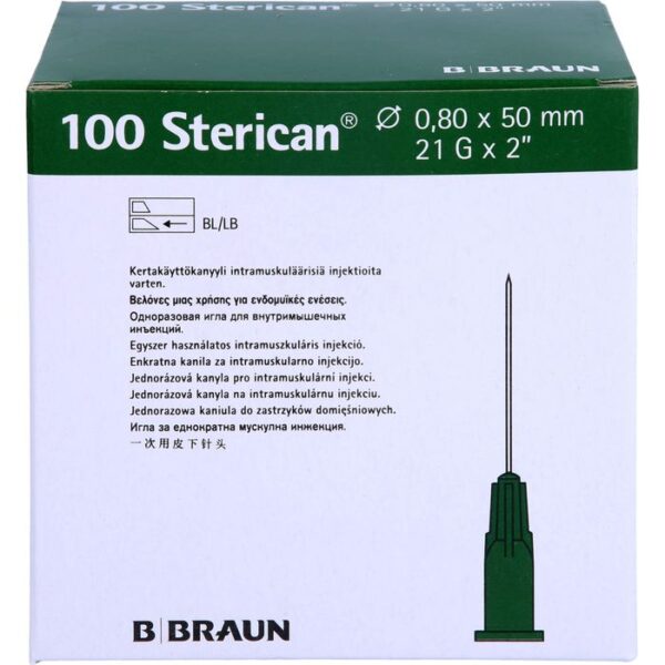 STERICAN Kanülen 21 Gx2 0,8x50 mm 100 St.