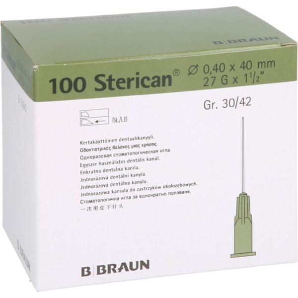 STERICAN Dentalkan.Luer 0,4x40 mm 100 St.