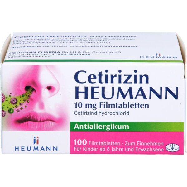 CETIRIZIN Heumann 10 mg Filmtabletten 100 St.