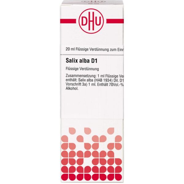 SALIX ALBA D 1 Dilution 20 ml