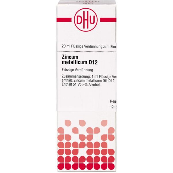 ZINCUM METALLICUM D 12 Dilution 20 ml