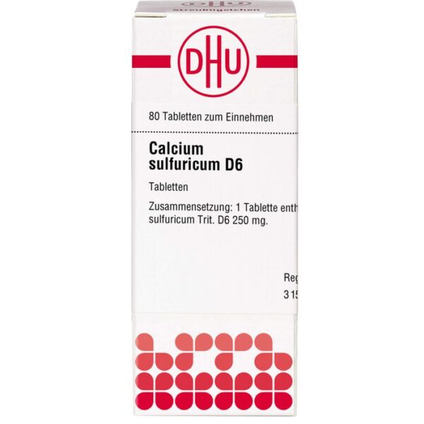 CALCIUM SULFURICUM D 6 Tabletten 80 St.