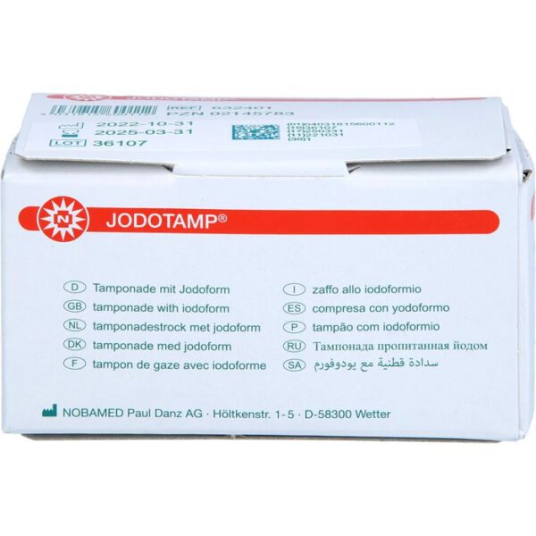 JODOTAMP 50 mg/g 1 cmx5 m Tamponaden 1 St.