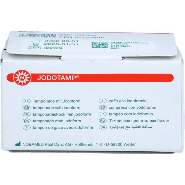 JODOTAMP 50 mg/g 2 cmx5 m Tamponaden 1 St.