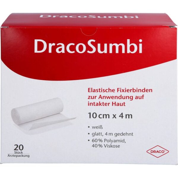 DRACOSUMBI Fixierbinde 10 cmx4 m weiß 20 St.