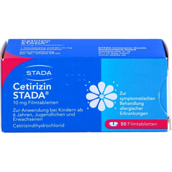 CETIRIZIN STADA 10 mg Filmtabletten 50 St.