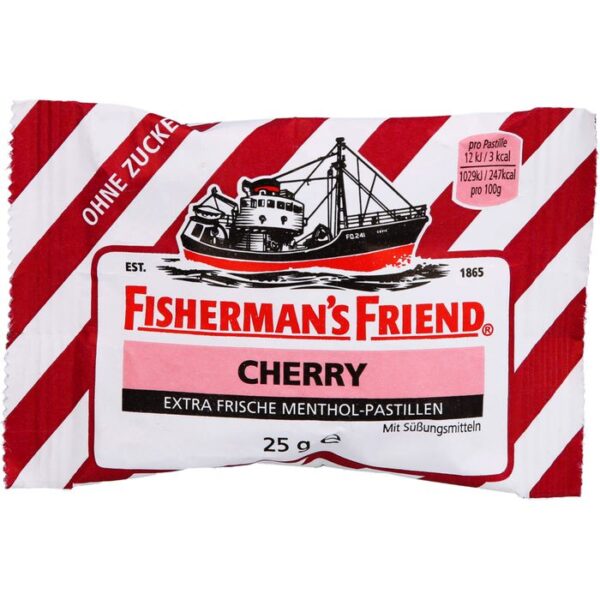 FISHERMANS FRIEND Cherry ohne Zucker Pastillen 25 g