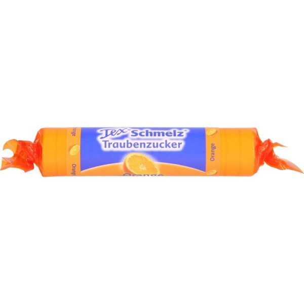 SOLDAN Tex Schmelz Traubenzucker Orange Rolle 33 g