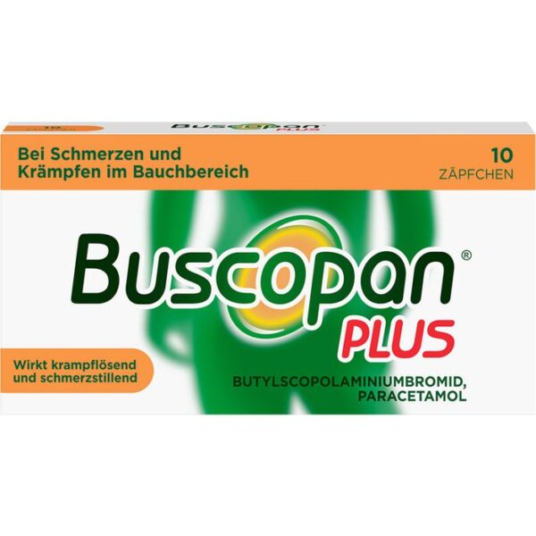 BUSCOPAN plus 10 mg/800 mg Suppositorien 10 St.