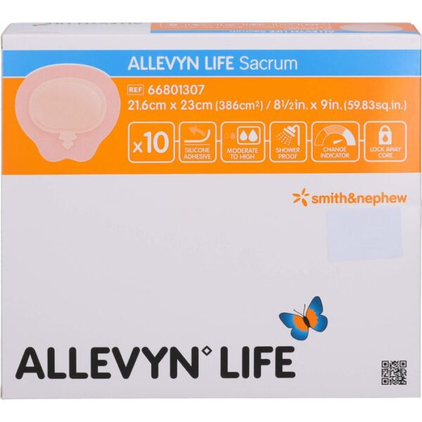 ALLEVYN Life Sacrum gr.21,6x23cm Silik.schaumverb. 10 St.