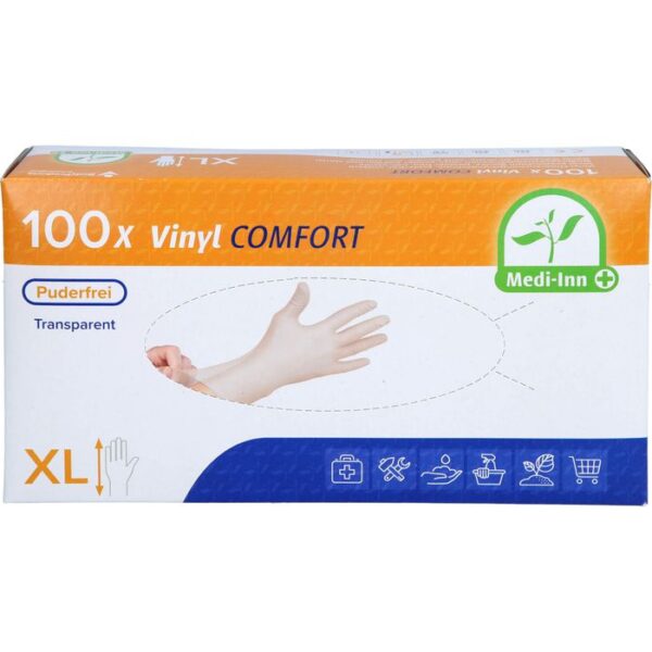 HANDSCHUHE Einmal Vinyl puderfrei XL 100 St.