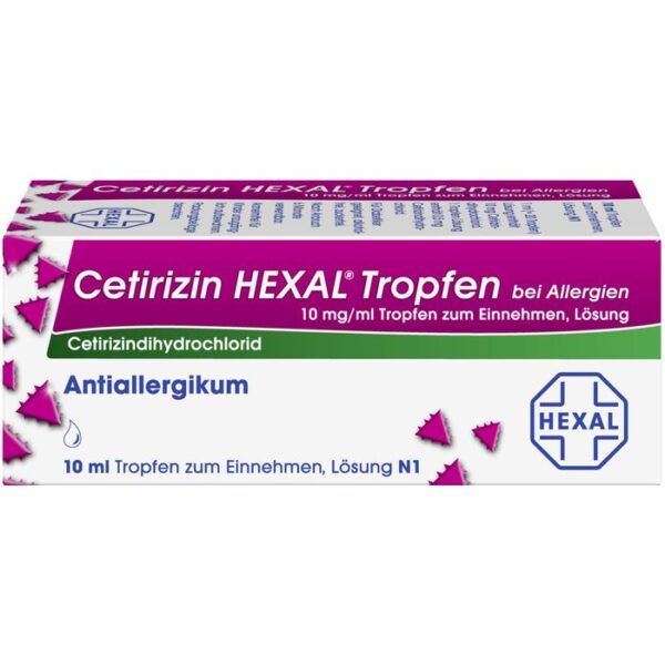 CETIRIZIN HEXAL Tropfen bei Allergien 10 ml