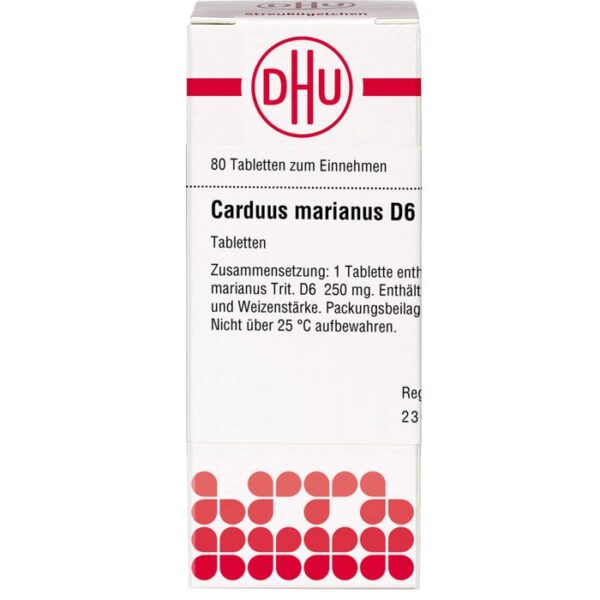 CARDUUS MARIANUS D 6 Tabletten 80 St.