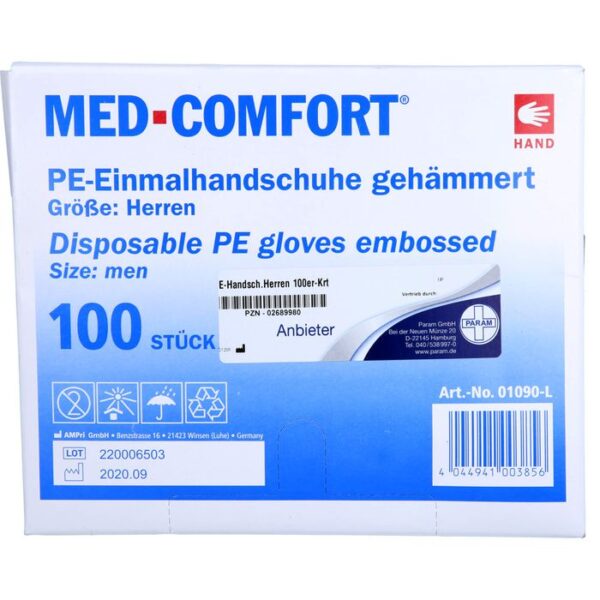 HANDSCHUHE Einmal f.Herren Karton 100 St.